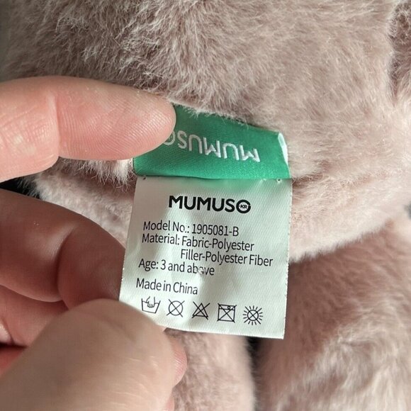 MUMUSO Pink 13" Plush Mouse Stuffed Animal with Big Ears - Picture 6 of 6